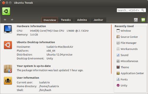ubuntu-tweak-070-1 ubuntu tweak 070 1 Justo a tiempo, Ubuntu Tweak 0.7 publicado y el Centro de Aplicaciones regresa para quedarse