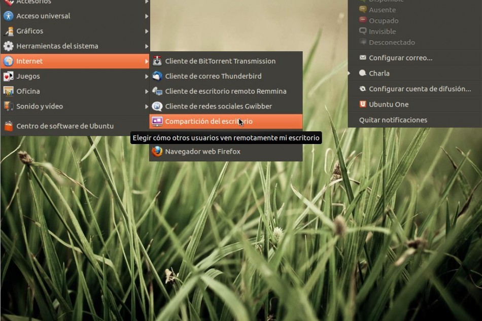 Menus ubuntizando