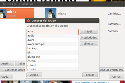 Organiza usuarios y grupos gráficamente en Ubuntu 12.04