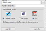 MultiSave para LibreOffice – Guardando a la vez en múltiples formatos