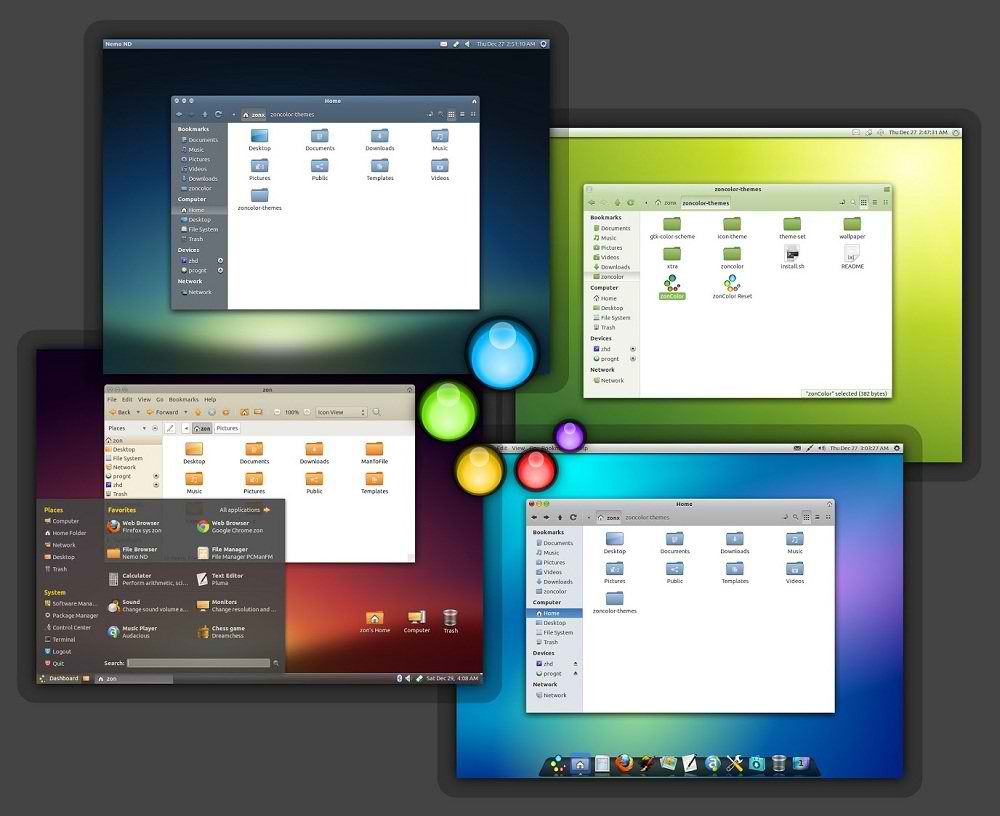 Incorporar Espectacular Votación zonColor – Set de iconos y temas para personalizar tu Ubuntu/Mint |  Ubuntizando.com