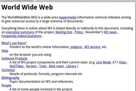 La primera página Web cumple 25 años